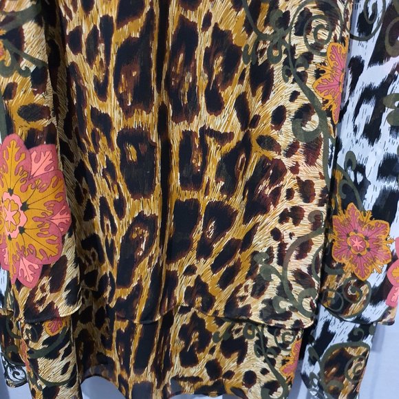 Charlie Brown Dress 14 leopard print floral - Picture 3 of 7